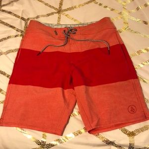 Red Volcom Men’s’s Board Shorts